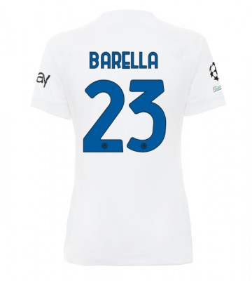 Inter Milan Nicolo Barella #23 Segunda Equipación Mujer 2023-24 Manga Corta